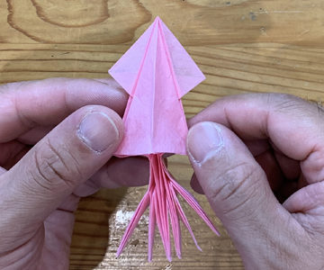 いかすイカのオリガミ（中級編）本格的にオリガミ！④