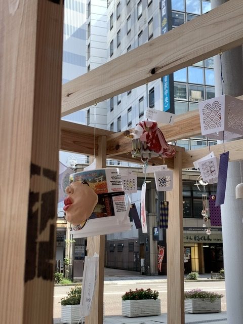 風鈴展いってきました（アマビエの風鈴）