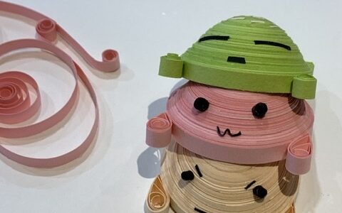 となりのテレ金ちゃん生中継！/ペーパークイリングでテレ金ちゃん作りました