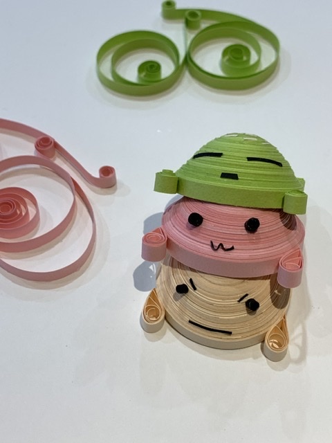 となりのテレ金ちゃん生中継!/ペーパークイリングでテレ金ちゃん作りました