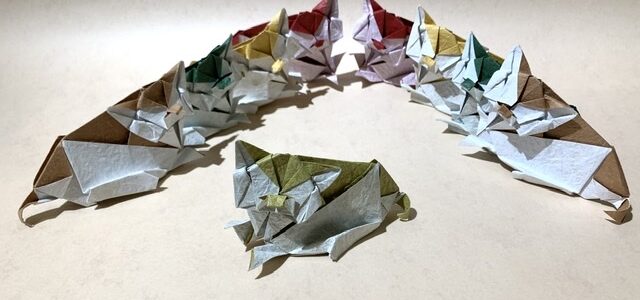 ネコの折り図制作がんばるにゃ(1)