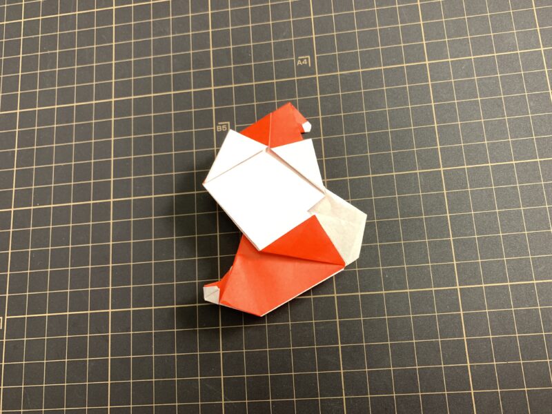 どっこいサンタの折り紙創作しました!