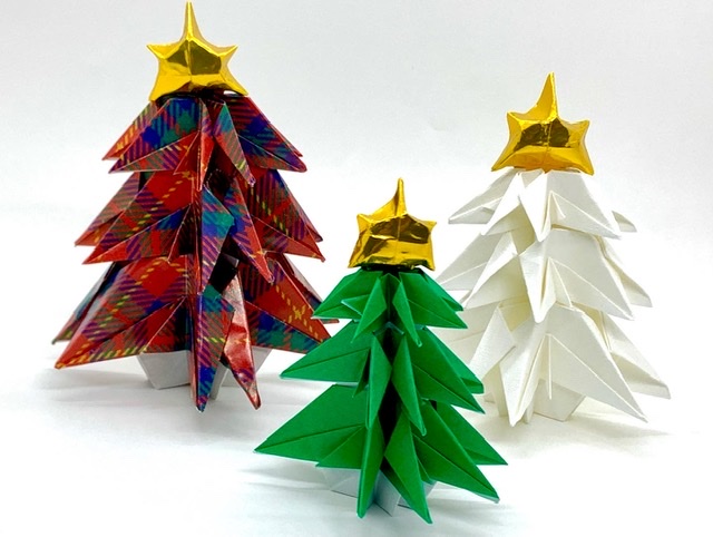 クリスマスツリーの折り方動画公開しました!