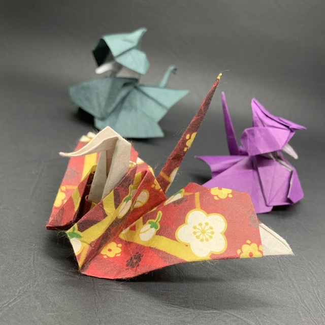着物鶴と魔女鶴にチャレンジ~!